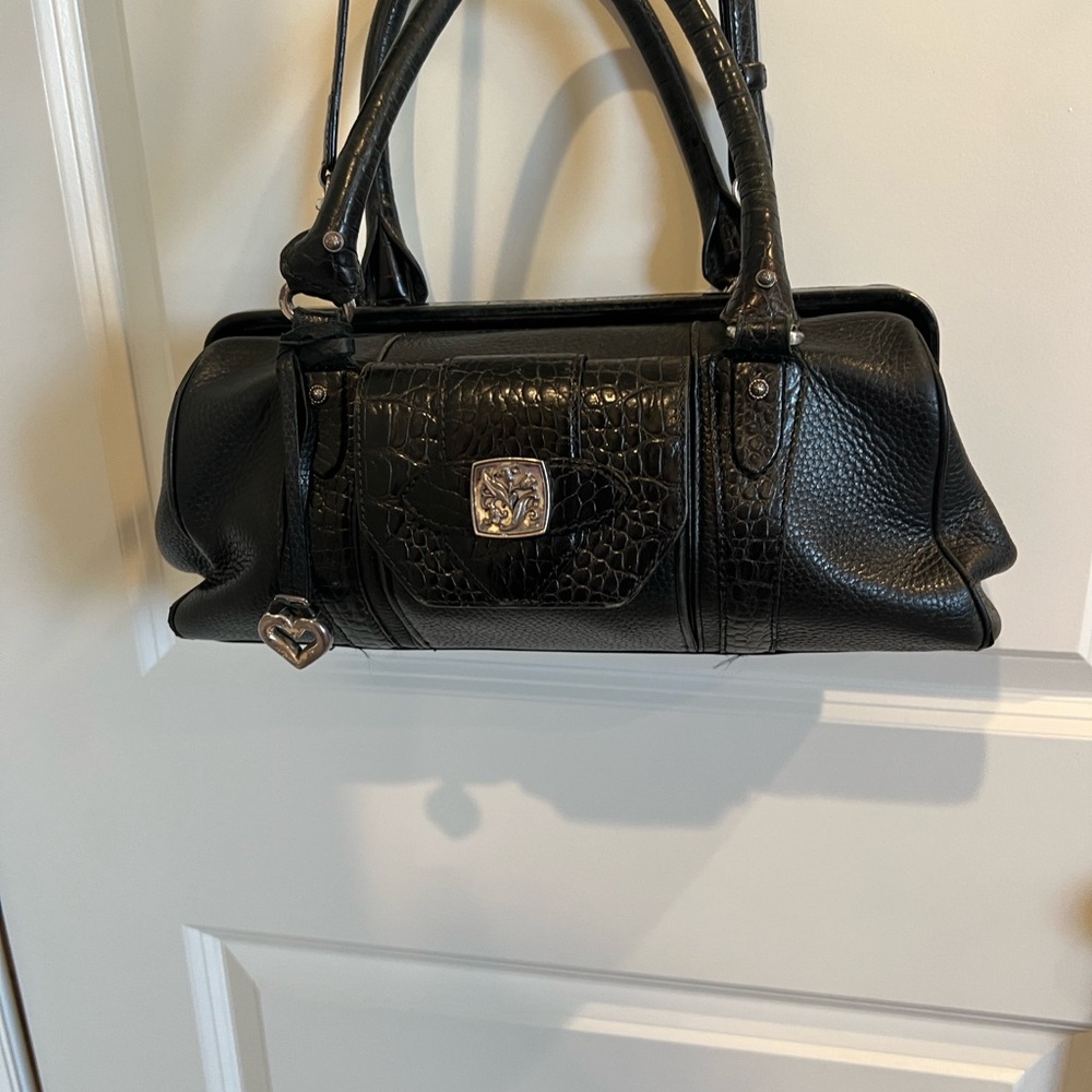 Brighton Laverne Pebbled Black Purse.